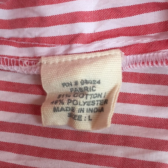 Jennifer and grace striped top ruffle sleeve large - Picture 6 of 6